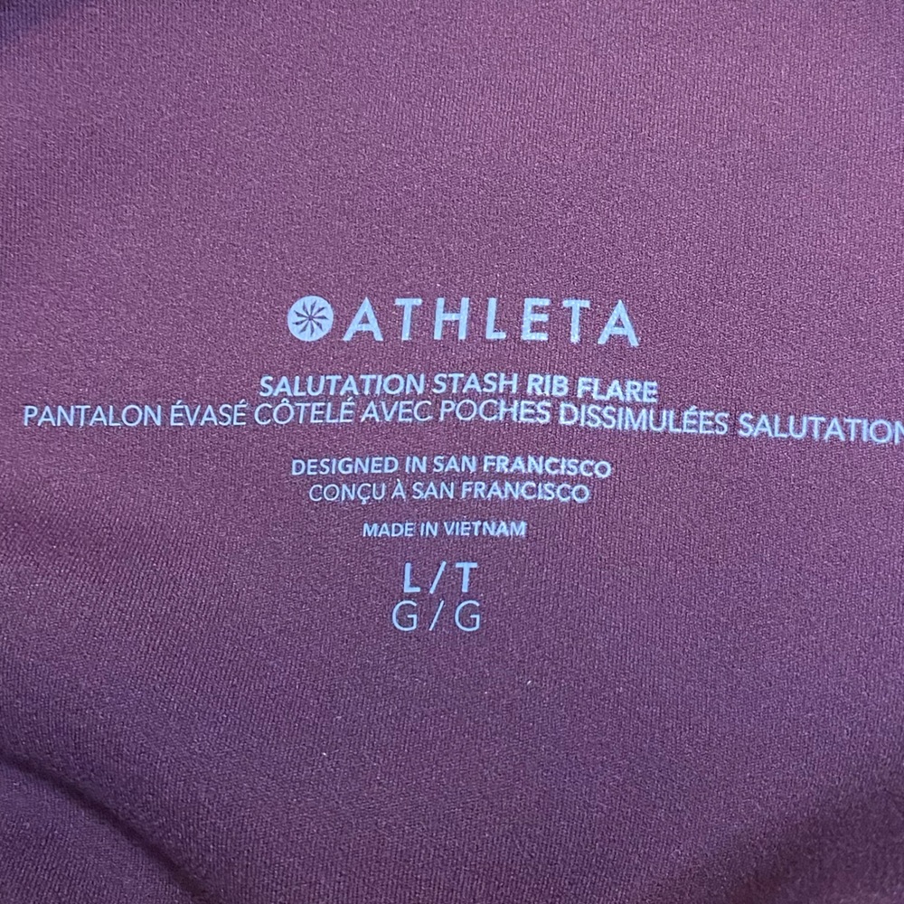 NWOT Salutation Stash Rib Flare Spiced Cabernet Size L - Picture 4 of 6